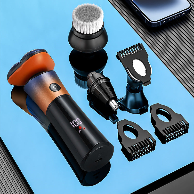 New 2024-2025 Color Matching Multifunctional Shaving Fully Washable Intelligent 3D Floating Magnetic Suction Shaver-FREE SHIPPING