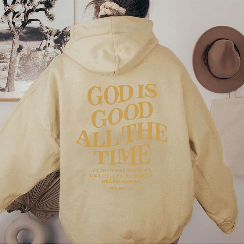 New 2024-2025 Men's And Women's Brushed Hoody-letter Slogan Kangaroo Pocket Drawstring Hoodie