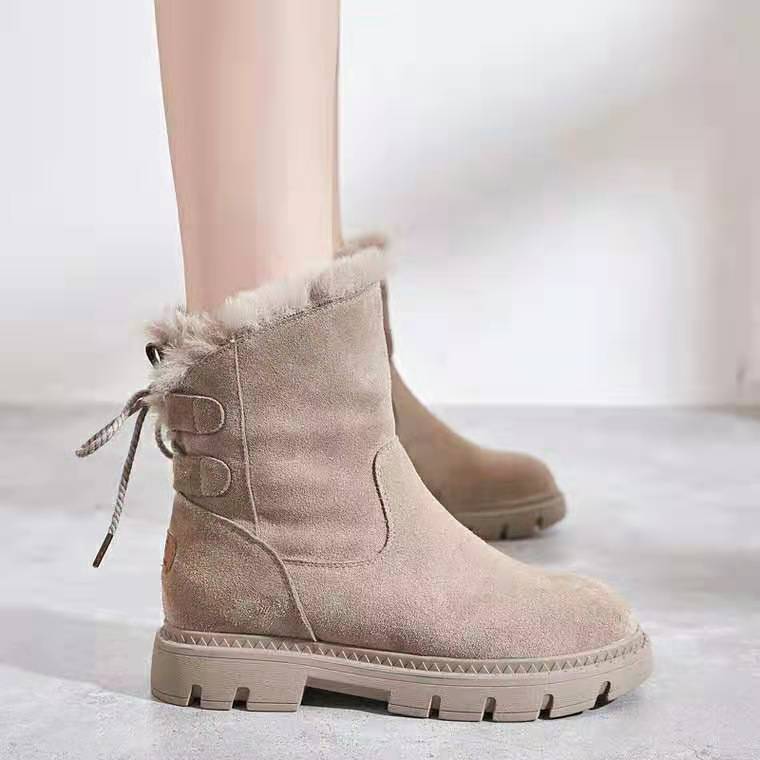 NEW 2025 Autumn and Winter Wild Plus Velvet Cotton Shoes