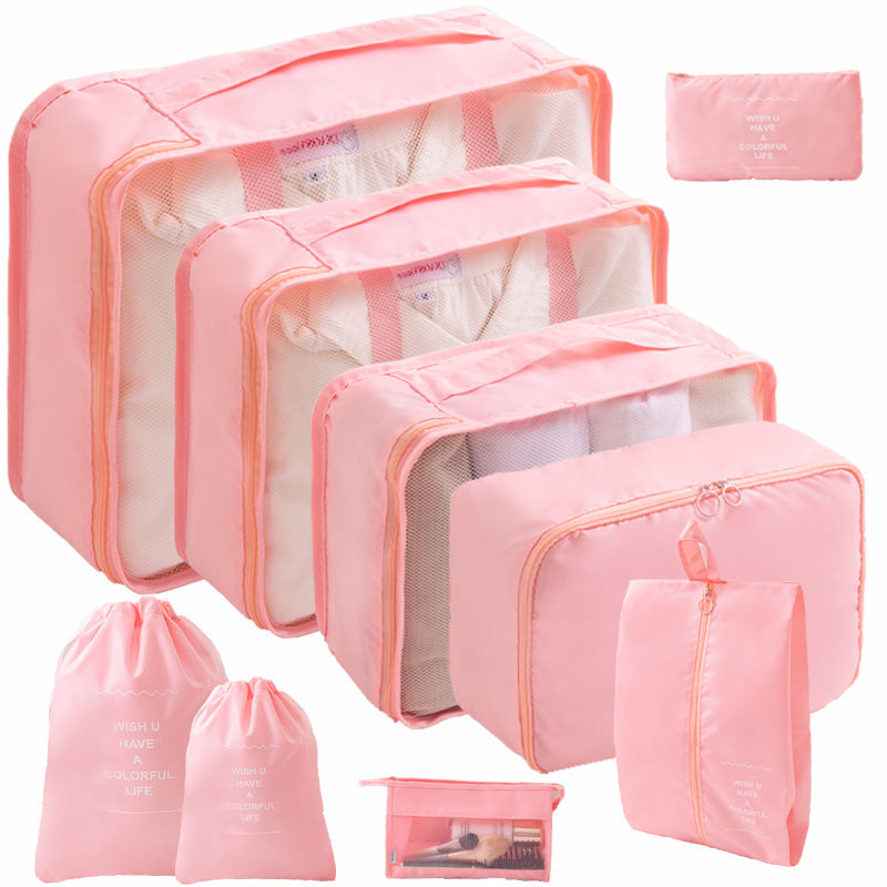 Eight-piece travel storage bag set