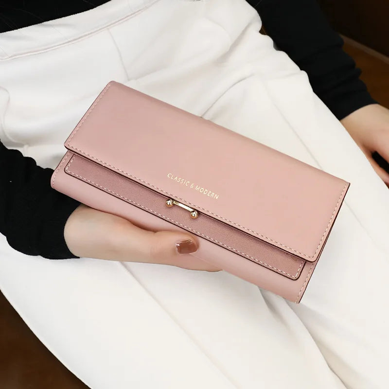 2024 Brand Luxury Women Wallet Long Purse Clutch Large Capacity Female Wallets Lady Phone bag Card Holder Carteras Mujer