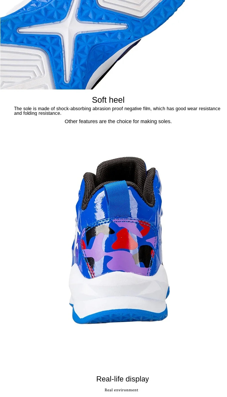 NEW 2025 Boys Brand Basketball Shoes Kids Sneakers Thick Sole Non-slip Children Sports Shoes Child Boy Basket Trainer Shoes Girls