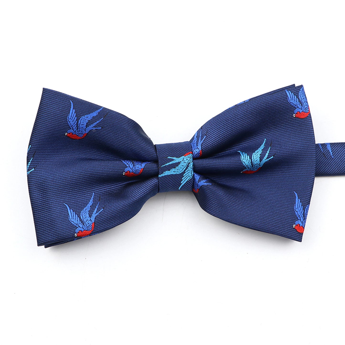 2025 New Men Bow Ties 100% Microfiber Jacquard Woven Blue Cartoon Animal Pattern Bowtie For Party Wedding Festival Family Gift