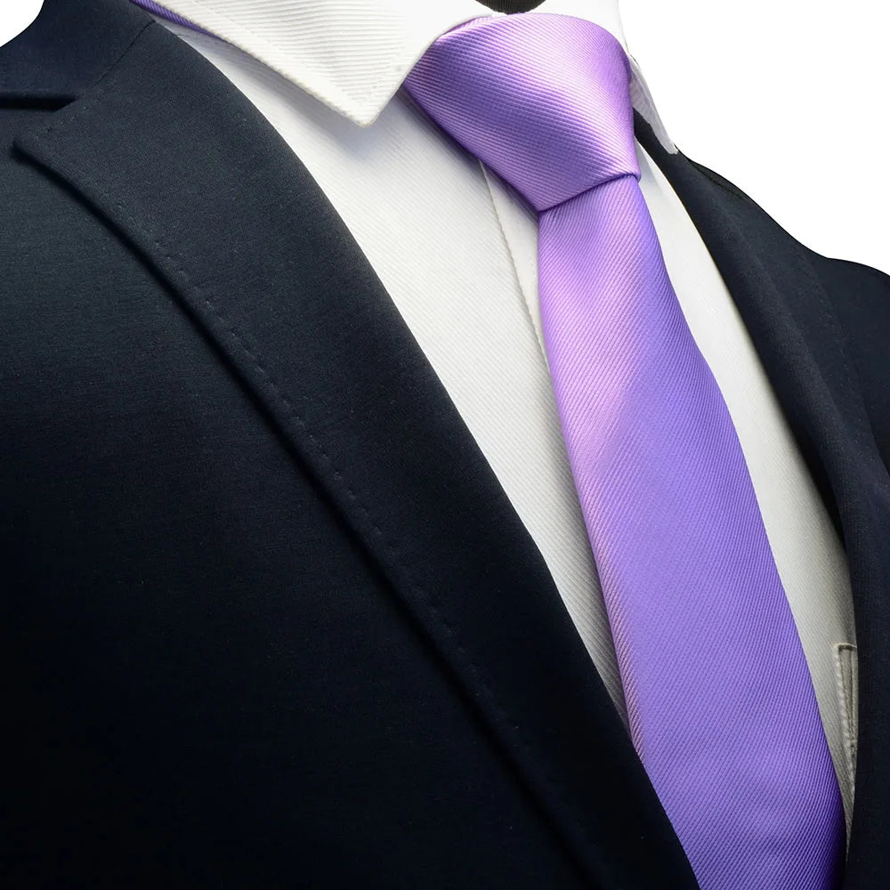 Ricnais New Arrival 2026 Classic Mens Tie Silk 8cm Formal Necktie Solid Gold Red Yellow Ties For Man Business Wedding Gift Party