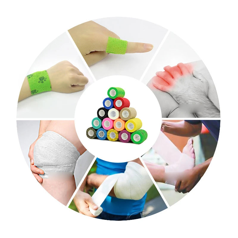 Elastic Bandage 1Pcs Bandage Elastic Self-Locking Bandage Kinesiology Tape Bandages for Boxing Tapes Adhesive Plaster Muay Thai