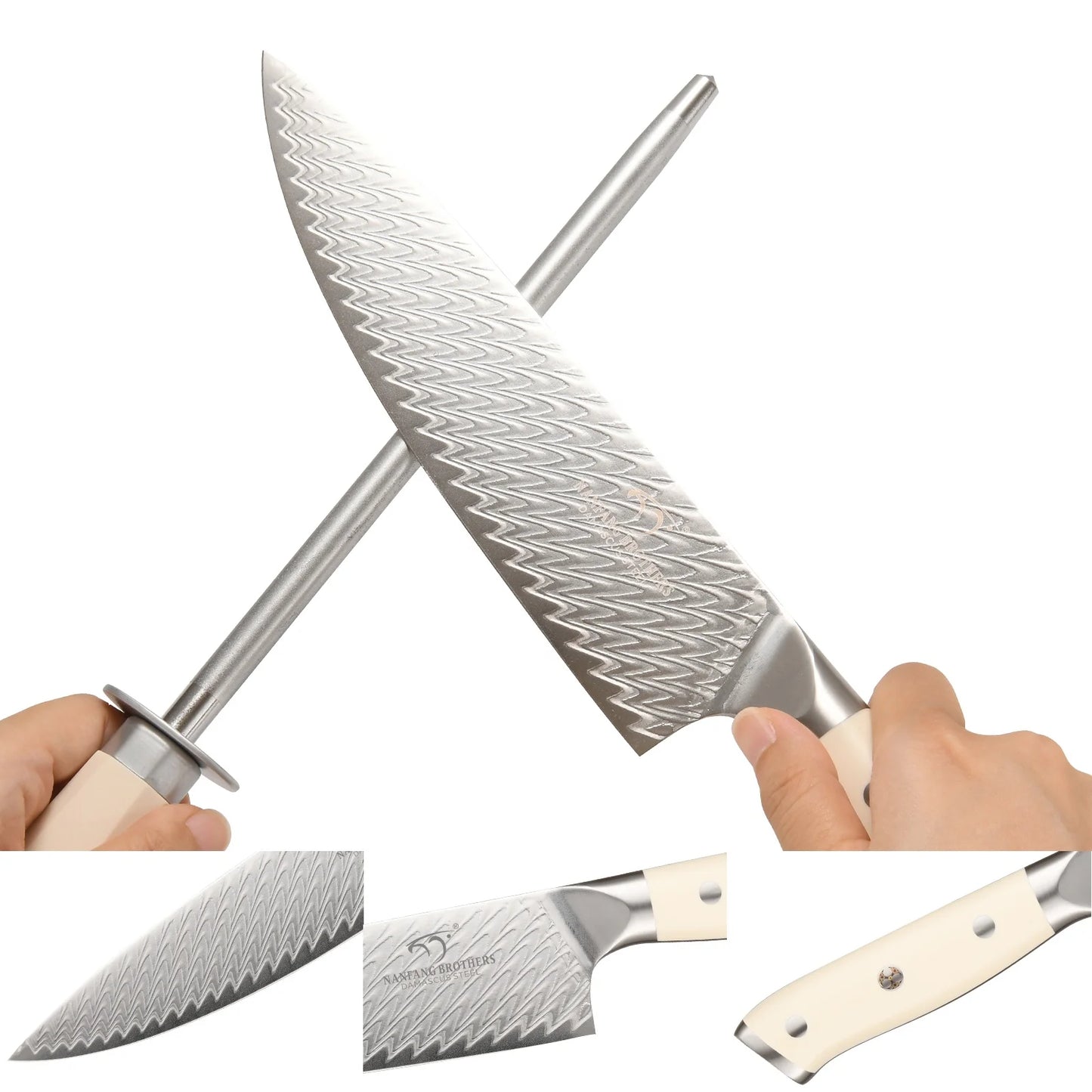 19 Pieces Luxury High Quality Kitchen Knife Set Damascus VG-10 Steel Core 67 Layers Kitchen Chef Knives Set with ABS Handle