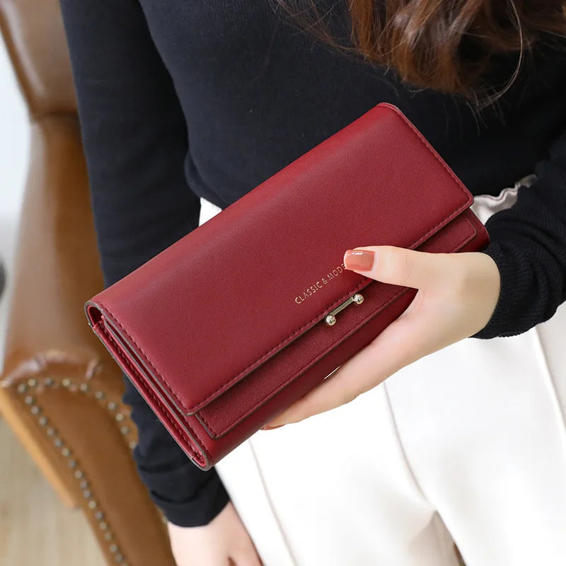 2024 Brand Luxury Women Wallet Long Purse Clutch Large Capacity Female Wallets Lady Phone bag Card Holder Carteras Mujer