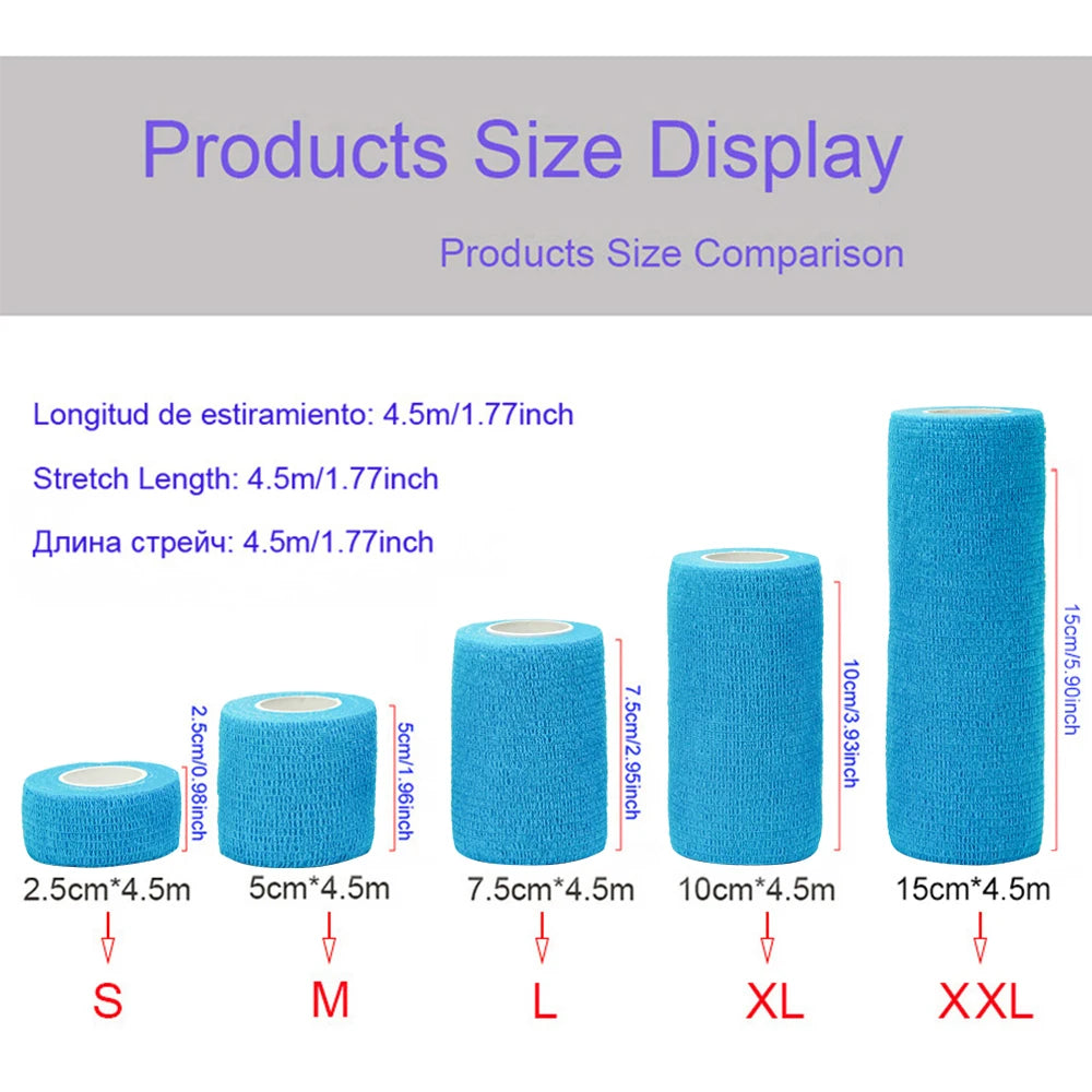 Elastic Bandage 1Pcs Bandage Elastic Self-Locking Bandage Kinesiology Tape Bandages for Boxing Tapes Adhesive Plaster Muay Thai