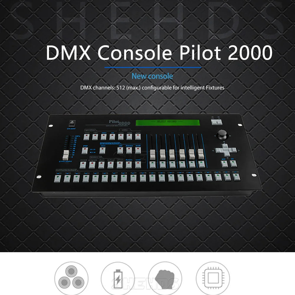 DMX Console 1024 Controller For Stage Lighting DMX 512 DJ Controller Equipment International Standard 192/768/Pilot 2000 Console