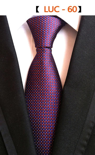 GUSLESON Fashion Silk Men Ties New Design Neck Ties 8cm Formal Plaid&Striped Wedding Ties for Men Formal Business  Gravatas