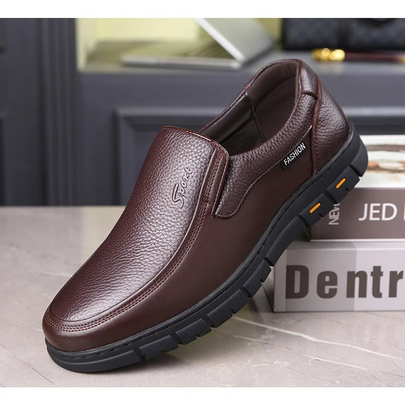 Genuine Leather Men Casual Shoes Luxury Brand Mens Loafers Moccasins Breathable Slip on Driving Shoes zapatillas de hombre