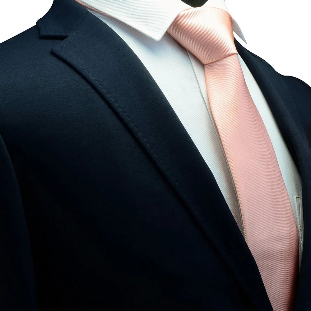 Ricnais New Arrival 2026 Classic Mens Tie Silk 8cm Formal Necktie Solid Gold Red Yellow Ties For Man Business Wedding Gift Party