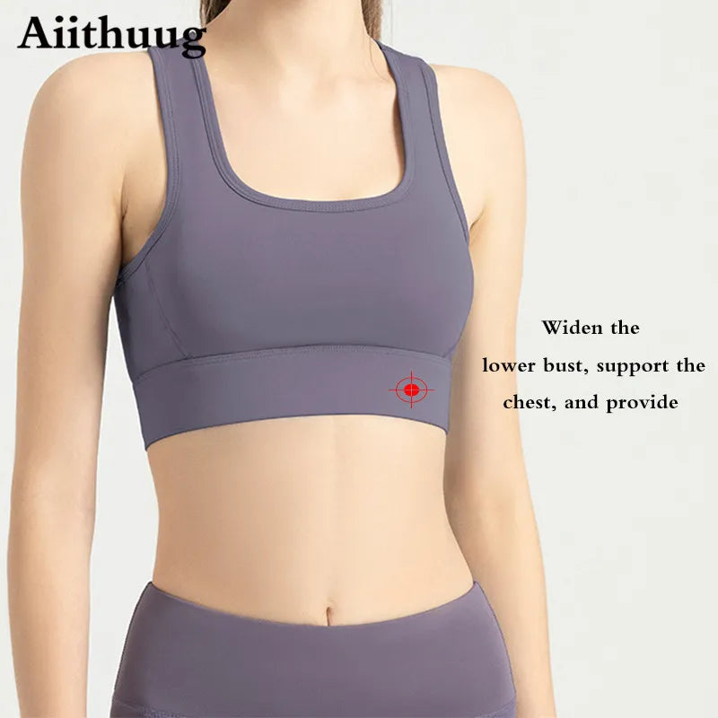 NEW 2024 Aiithuug Racerback Bralette Everyday Comfort Wireless and Seamless Ultra SoftSports Bra for Women Criss Cross Back Pad Strappy