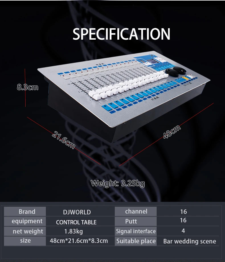DMX Console 1024 Controller For Stage Lighting DMX 512 DJ Controller Equipment International Standard 192/768/Pilot 2000 Console