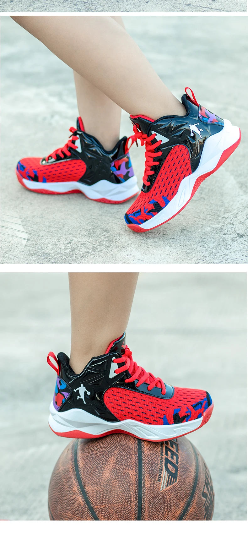 NEW 2025 Boys Brand Basketball Shoes Kids Sneakers Thick Sole Non-slip Children Sports Shoes Child Boy Basket Trainer Shoes Girls