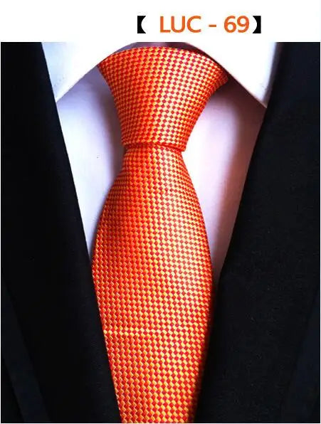 GUSLESON Fashion Silk Men Ties New Design Neck Ties 8cm Formal Plaid&Striped Wedding Ties for Men Formal Business  Gravatas