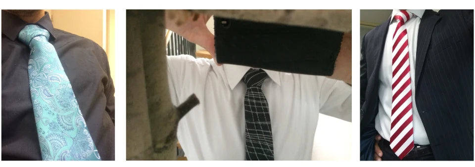 Hi-Tie White Black Red Striped Novelty Tie For Men Silk Wedding Tie Gravat Hanky Cufflink Fashion Design Business