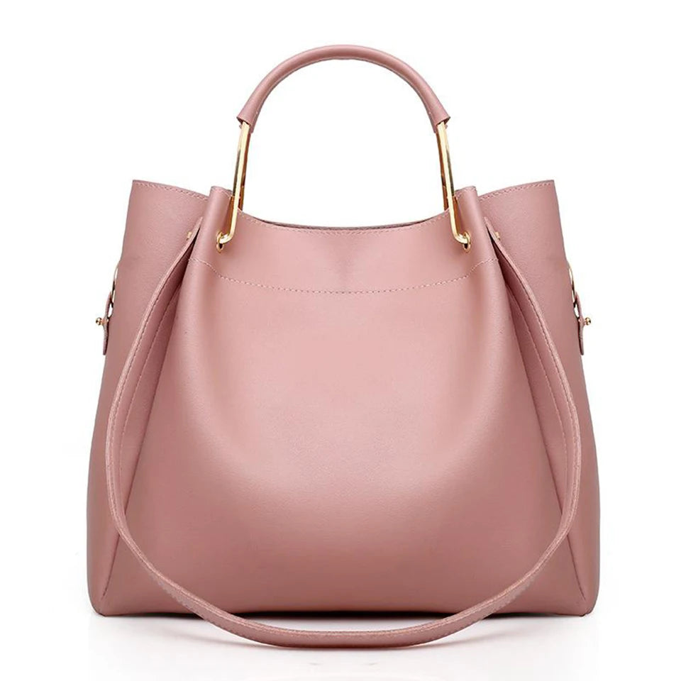 AMAZONY 2024 , 4pcs Women Bag PU Leather Handbag Fashion Designer Crossbody Shoulder Bag Large Capacity Ladies Tote Hand Bags Purse Sac Femme