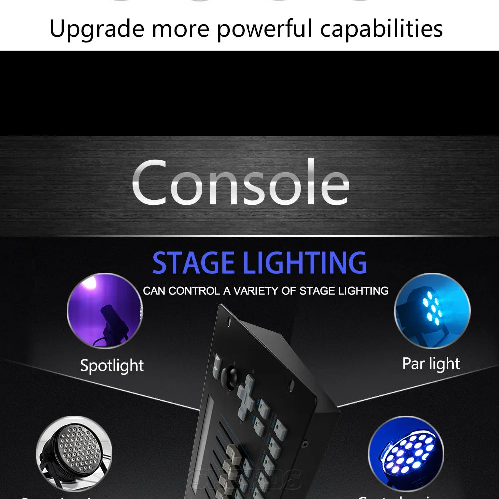 DMX Console 1024 Controller For Stage Lighting DMX 512 DJ Controller Equipment International Standard 192/768/Pilot 2000 Console