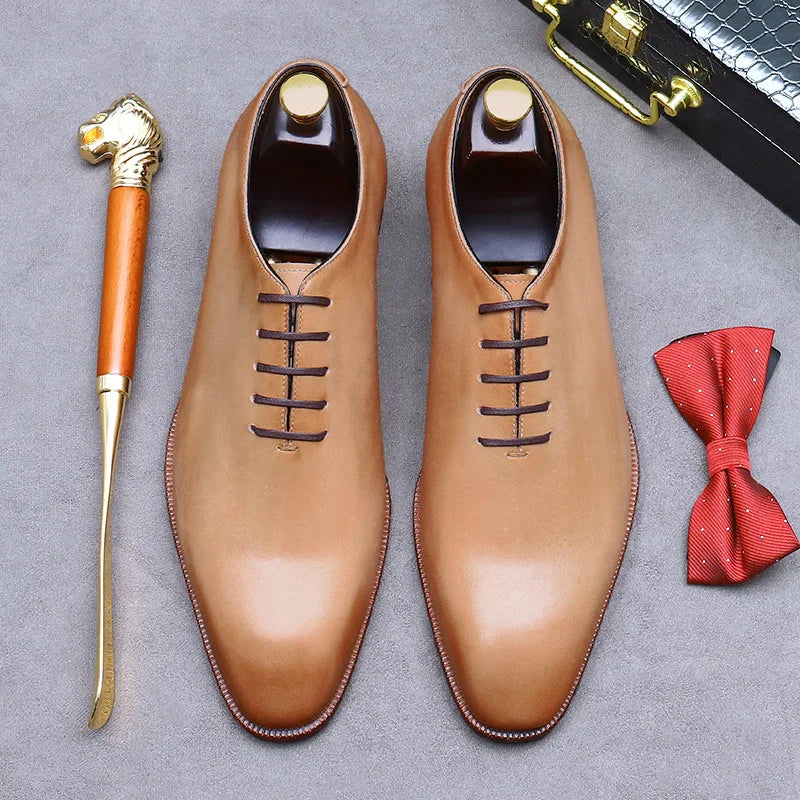2025-2026 Luxury Customize Wholesale High Quality Large Size Business Leather Dress Oxford Shoes Wedding Shoes Men