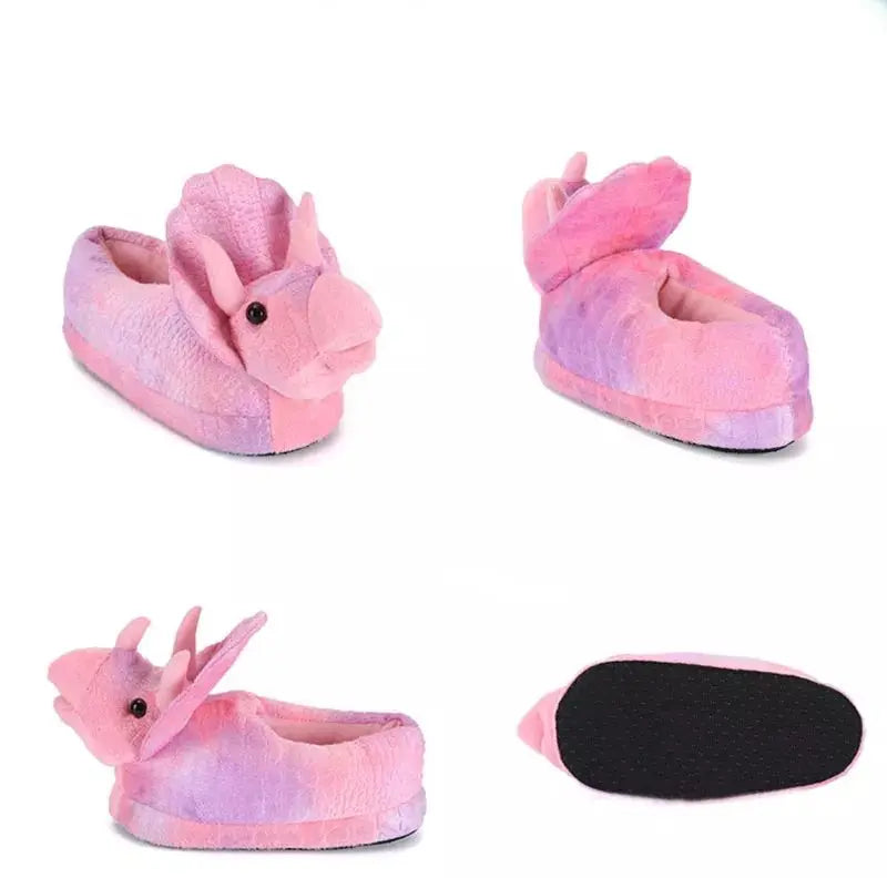 Parent-child Dinosaur Animal Shoes Creative Funny Slip On Home Slides for Dad Mom Children Gift Slippers - FREE SHIPPING