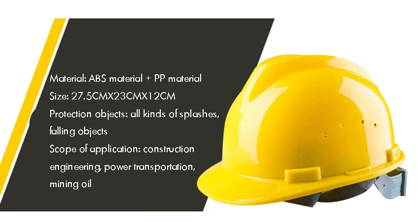Hard Hat Cap Style with 4 Point Ratchet Suspension Construction Safety Helmet, Impact Resistance, High Strength Hard Hat