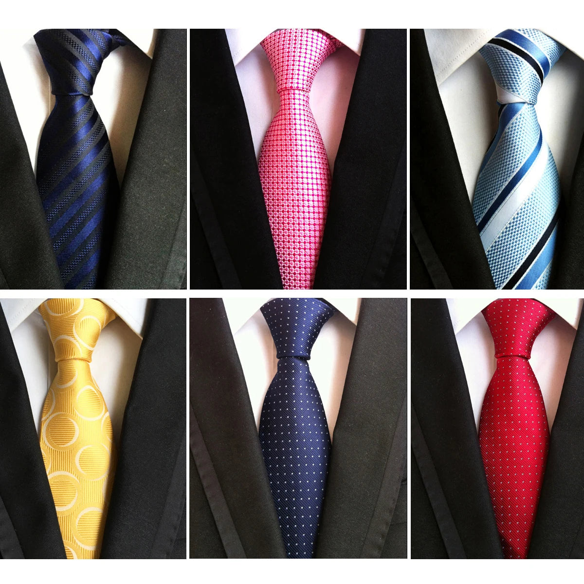 GUSLESON Fashion Silk Men Ties New Design Neck Ties 8cm Formal Plaid&Striped Wedding Ties for Men Formal Business  Gravatas