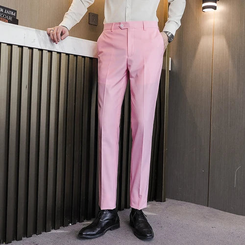 Royal Blue Pants, Men Formal Dress Trousers, Red Green Black White Pantalones Hombre, Man Slacks,M-5XL 6XL