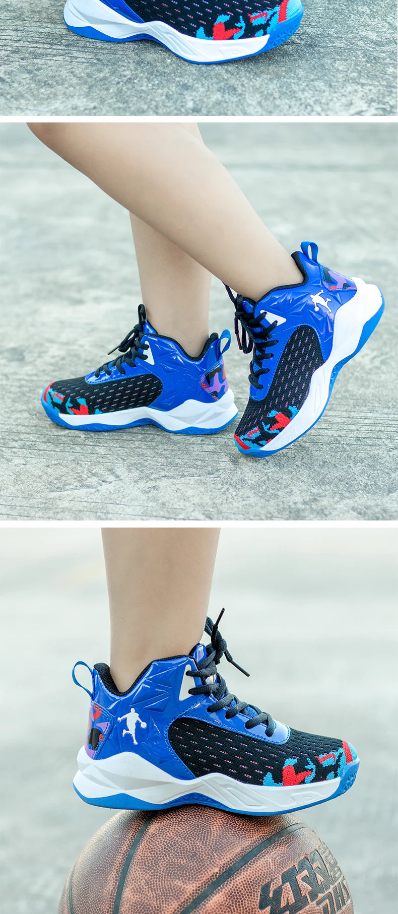 NEW 2025 Boys Brand Basketball Shoes Kids Sneakers Thick Sole Non-slip Children Sports Shoes Child Boy Basket Trainer Shoes Girls