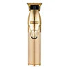 Professional Cordless Electric Clippers for Men  2025 Waterproof Beard Hair Cut Machine USB Power Source 1pcs Gold Metal Trimmer USA