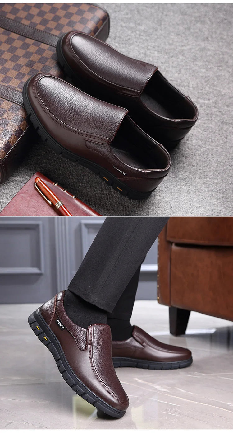 Genuine Leather Men Casual Shoes Luxury Brand Mens Loafers Moccasins Breathable Slip on Driving Shoes zapatillas de hombre