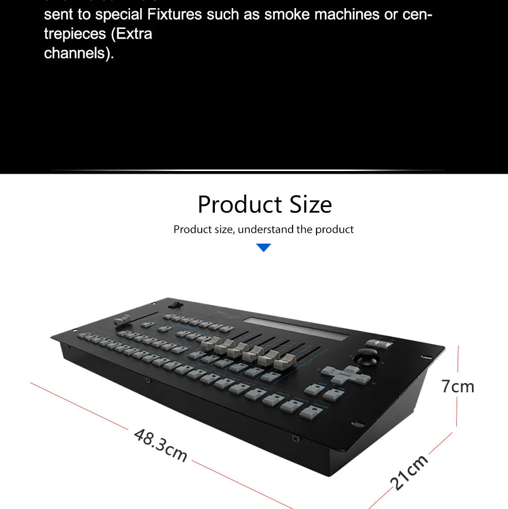 DMX Console 1024 Controller For Stage Lighting DMX 512 DJ Controller Equipment International Standard 192/768/Pilot 2000 Console