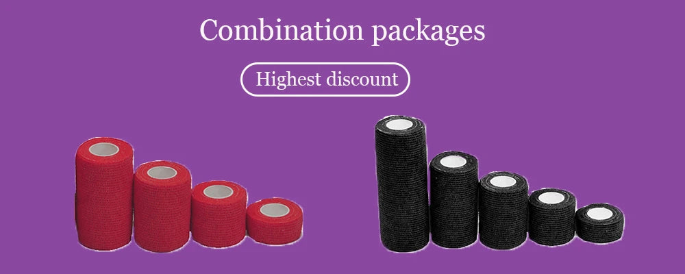 Elastic Bandage 1Pcs Bandage Elastic Self-Locking Bandage Kinesiology Tape Bandages for Boxing Tapes Adhesive Plaster Muay Thai