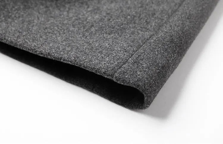 New Collections 2024-2025 Autumn and Winter Street Men's Wool Blend Warm and Thickened Business Casual Jacket