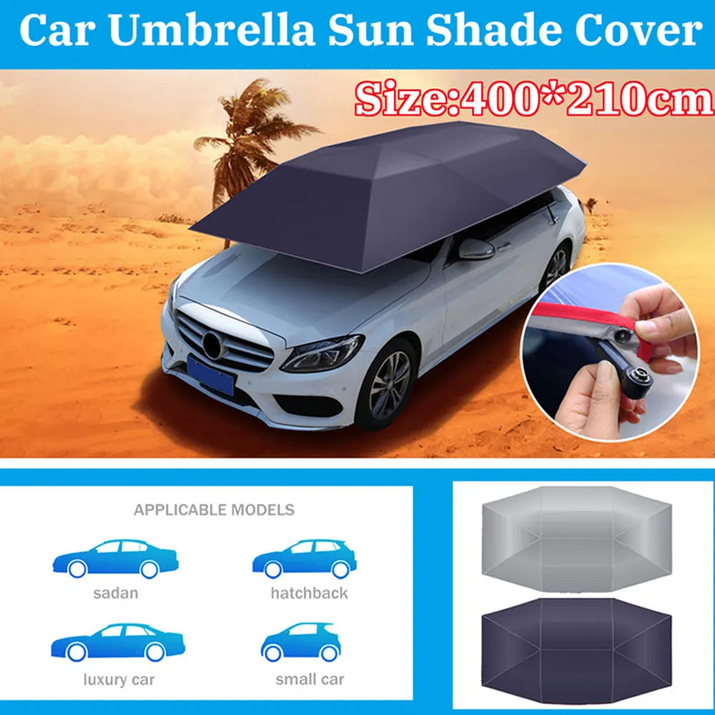 Ultimate 400x210cm Car Cover Tent - Premium Sunproof & Waterproof Outdoor Canopy for Complete Vehicle Protection