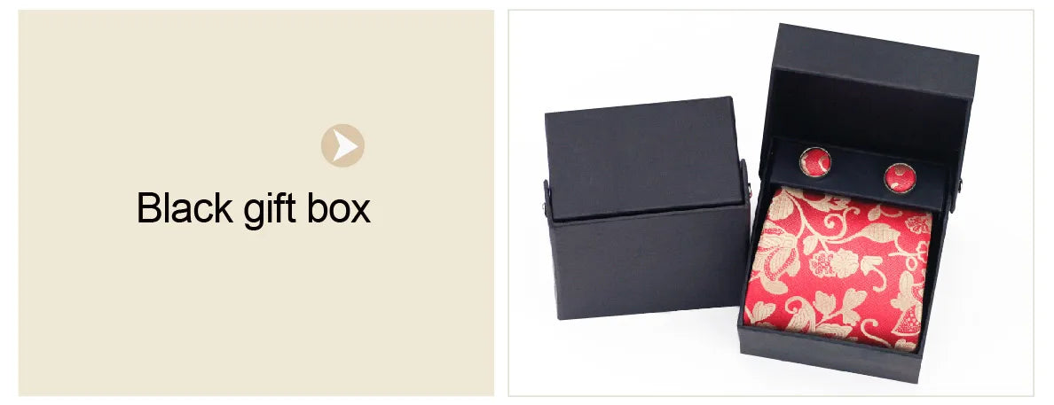 New 2025 Clasic Grey Tie for Men Silk Fabric Jacquard Woven Tie Hanky Cufflinks Set for Men Designer Fashion Silk Ties SN-1466