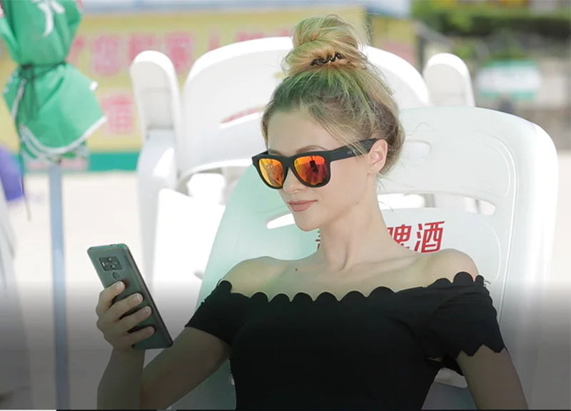 NEW 2024-2025 G1 Bone Conduction Bluetooth Earphone Smart Sport Sunglasses Wireless Stereo Music Sunglasses Sports Headset Headphone