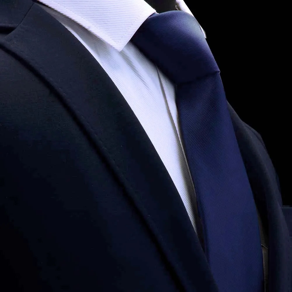 Ricnais New Arrival 2026 Classic Mens Tie Silk 8cm Formal Necktie Solid Gold Red Yellow Ties For Man Business Wedding Gift Party