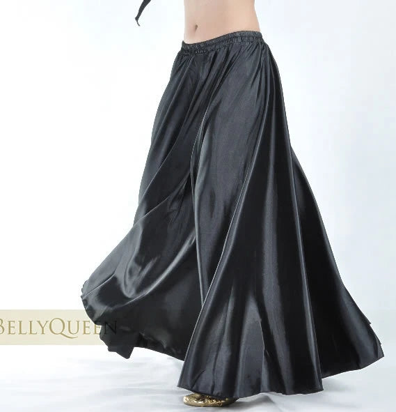 AMAZONY NEW 1 pcs/lot new style women sexy Shining Satin Long Skirt Swing Skirt dancing lady Costume 14 color