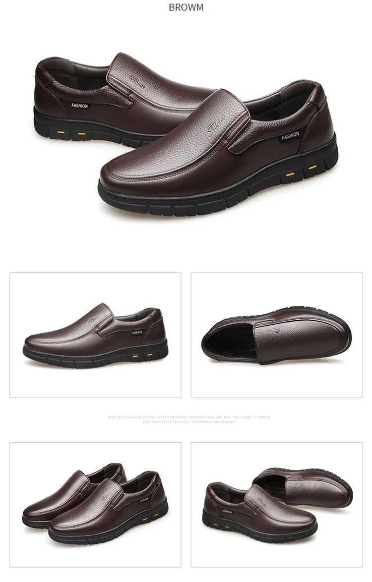 Genuine Leather Men Casual Shoes Luxury Brand Mens Loafers Moccasins Breathable Slip on Driving Shoes zapatillas de hombre