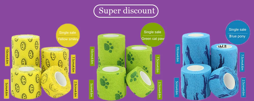 Elastic Bandage 1Pcs Bandage Elastic Self-Locking Bandage Kinesiology Tape Bandages for Boxing Tapes Adhesive Plaster Muay Thai