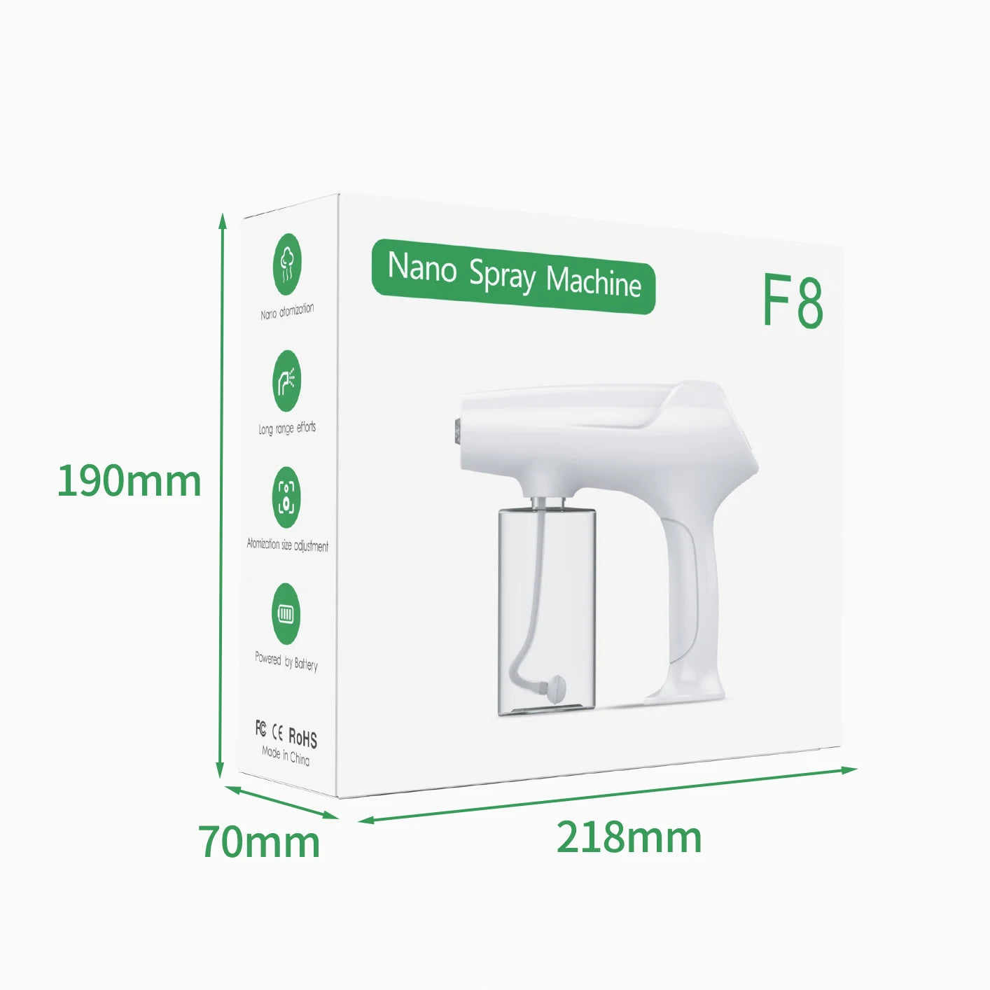 Custom Portable Nano Gun Hairdressing Hydrating Spray Hair Micro Nano Blu-ray Steams Multifunctional Water Nano Spray