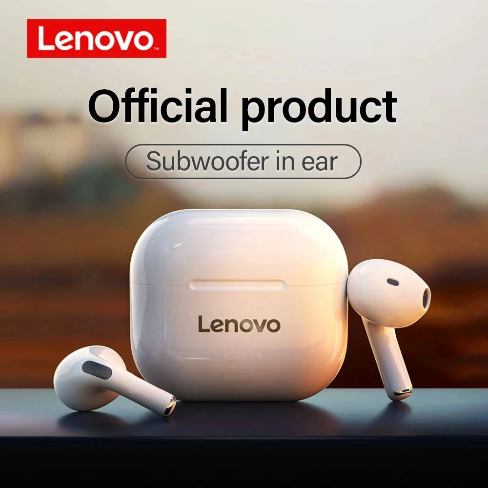 Original Lenovo LP40 wireless headphones TWS Bluetooth Earphones Touch Control Sport Headset Stereo Earbuds For Phone Android Special Gift A Free Laptop Stand is given when you buy one Lenovo LP40