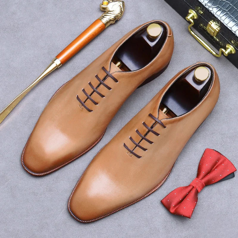 2025-2026 Luxury Customize Wholesale High Quality Large Size Business Leather Dress Oxford Shoes Wedding Shoes Men