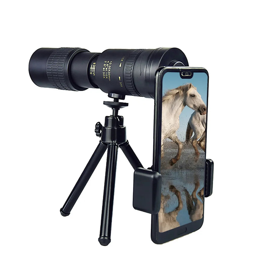 4K 10-300X40mm Super Telephoto Zoom Monocular Professional Telescope spotting scope Telescope Portable Zoom Monocular