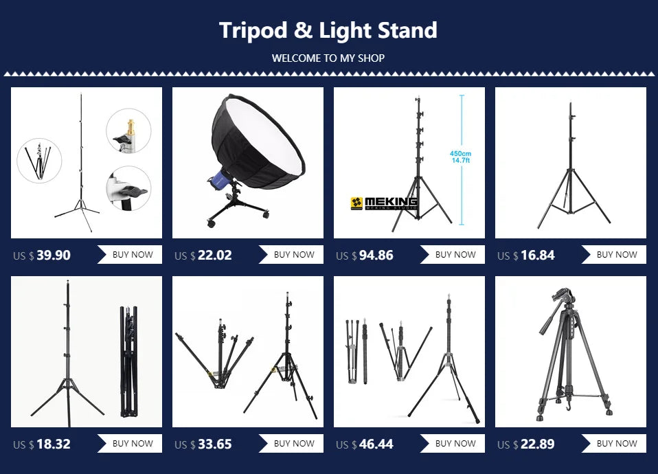 Tripod Foldable Light Stand Softbox For Photo Studio Photographic Lighting Flash Umbrellas Reflector 5kg 450cm