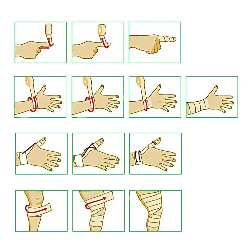 Elastic Bandage 1Pcs Bandage Elastic Self-Locking Bandage Kinesiology Tape Bandages for Boxing Tapes Adhesive Plaster Muay Thai