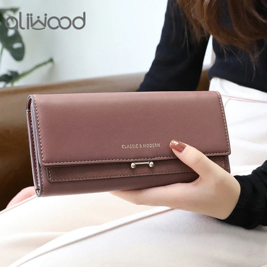 2024 Brand Luxury Women Wallet Long Purse Clutch Large Capacity Female Wallets Lady Phone bag Card Holder Carteras Mujer