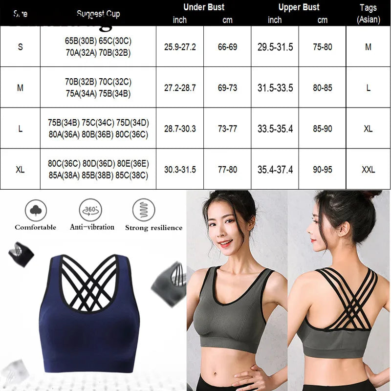 NEW 2024 Aiithuug Bras for Women High Impact Padded Workout Yoga Bra Fitness Cross Back Sports Bras for Women Padded Seamless for Yoga