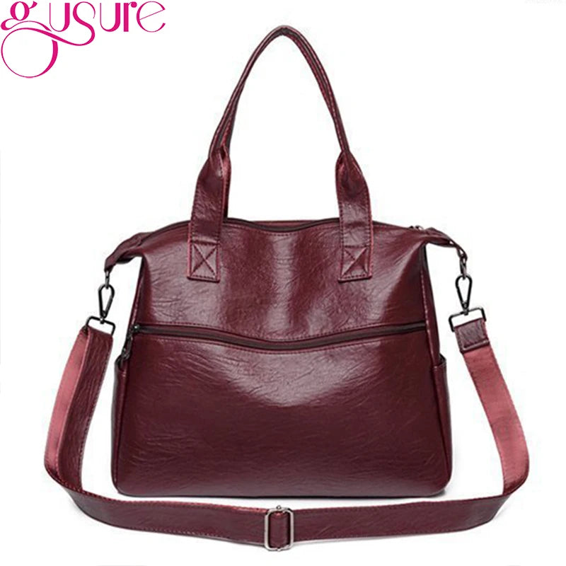 Gusure Women 2024  Multi-pockets Shoulder Crossbody Bag Portable Travel Shopping Handbags Ladies Casual Large Capacity Tote Bags